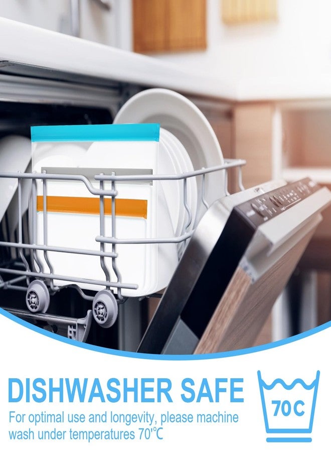 Sibba Reusable Bags 32 PCS Food Containers Sets Freezer Snack Packs Stashe Storage Bag Zip Top Containers Sandwich Food Lunch Washable Lock Plastic Pouches Storage Solution for Snacks Keep Freshness - Image 3