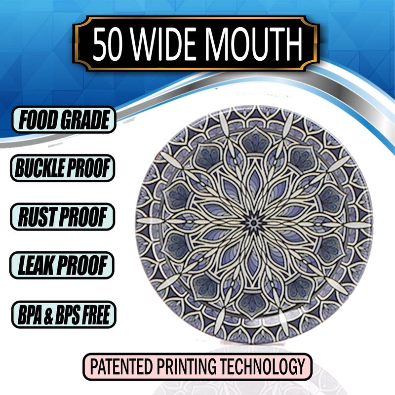 Supa Ant Canning Lids-Canning Lids Wide Mouth-Canning Jar Lids-Wide Mouth Canning Lids-Can Lids-Jar lids- For Jars Canning Lids 50pk (Blue) - Image 2