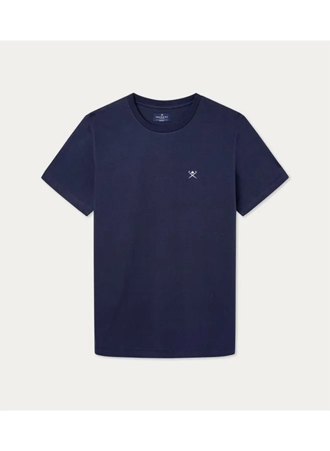 هاكيت تي شيرت كاجوال بياقة دائرية