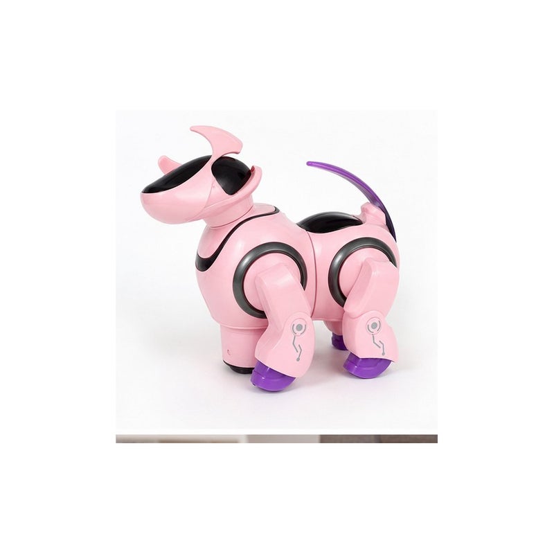 Dancing Mechanical Dog Robot Toy for Kids, Pink, Interactive Walking Electronic Pet Puppy - Image 2
