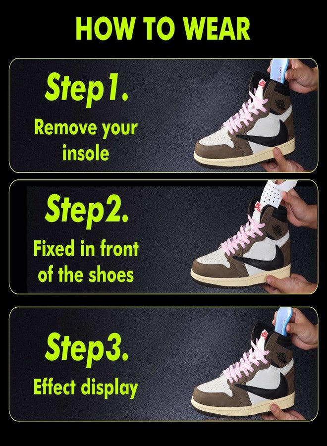 GBSYU Crease Protectors for Air Force 1 ‖ Jordan 1 ‖ Dunk Low, 4 Pairs Shoe Crease Protector, Crease Guard Suitable for Most Shoes, Anti Crease Shoe Protector for Men's 7.5-12/ Women's 5-8.5 - Image 4