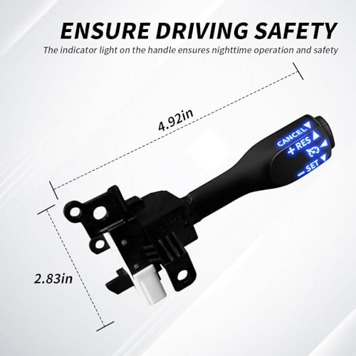JIANGGAI Lighting Cruise Control Switches Replacement for Toyota & Lexus 2001-2023 for Corolla Camry Highlander RAV4 Matrix Tundra Tacoma 4Runner Tundra RAV4 Sienna Avalon, #84632-34011(Blue Light) - Image 3