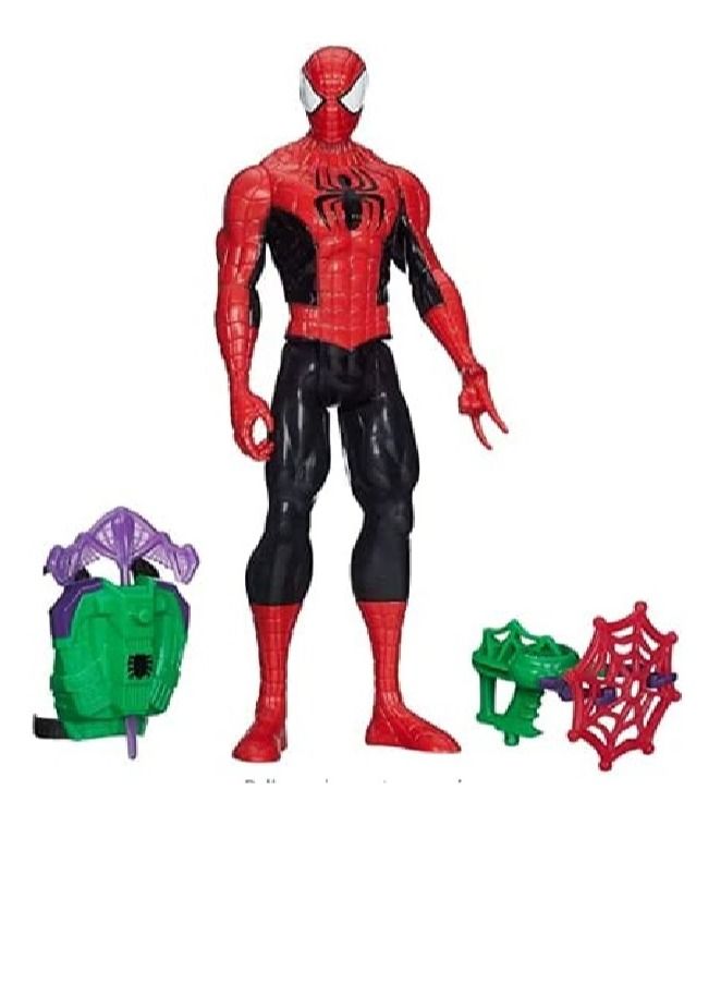 HASBRO - GAMING لعبة مجسمات أكشن من سلسلة مارفل تيتان هيرو سبايدرمان مع معدات هجوم الجوبلن مقاس 11 بوصة - Image 2