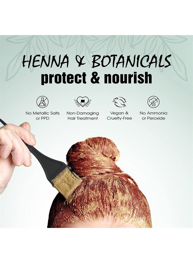 Light Mountain Henna Hair Color & Conditioner, Red Amber Spice - Organic Henna Leaf Powder, Pure Botanical Semi-Permanent Hair Color with Conditioning Benefits, 4 Oz - Image 5