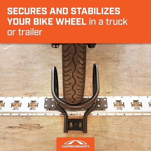 CargoSmart Motorcycle Wheel Chock — Connects to X-Track and E-Track Systems — Fits Up to 7” Wide Tires - Image 5