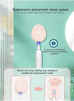 Sharpdo Toothbrush Sanitizer, UVC Toothbrush Sterilizer Covers with Holder, Rechargeable Travel Home Toothbrush Cleaner Case for All Electric and Manual Toothbrushes  - Image 5