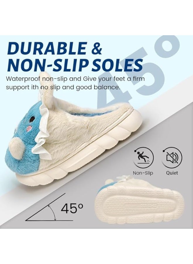 Lucky Kids Winter House Slippers for Kids with Adorable Rabbit Design Soft Warm Shoes Comfy Home Furry Slippers for Kids - Image 4