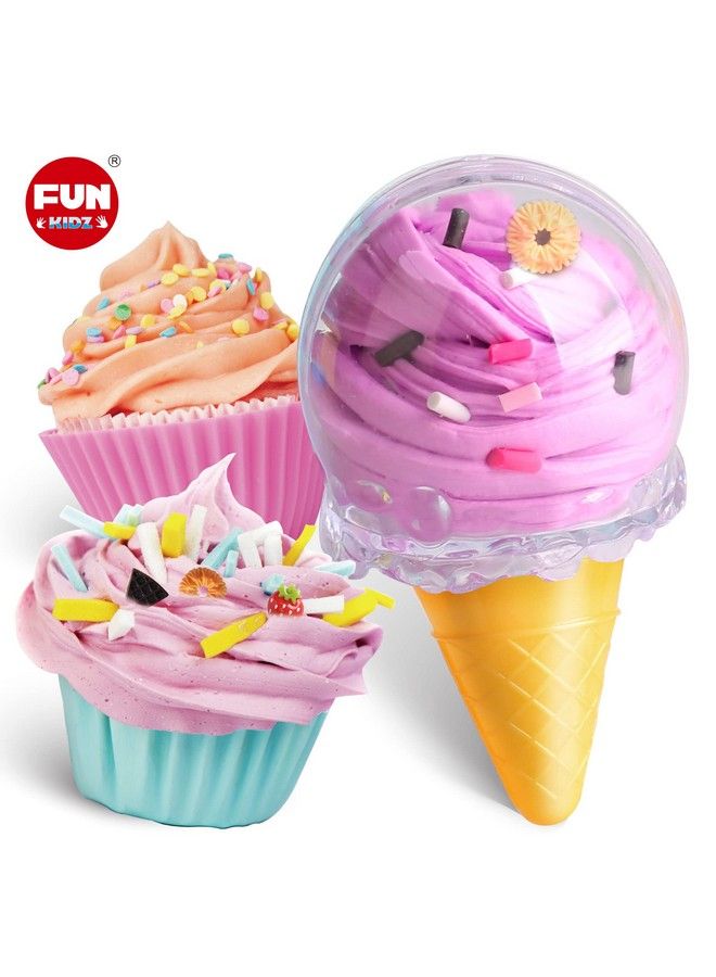 FUN KIDZ 35.16 Fl Oz Butter Slime Pack Funkidz Fluffy Ice Cream Slime Kit For Girls 68 Premade 1040 Ml Slime Toys Birthday Gifts Party Favor For Kids Age 612 - Image 3