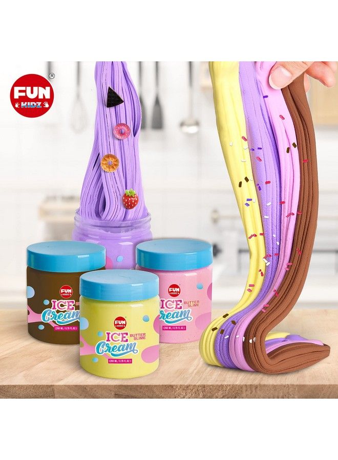 FUN KIDZ 35.16 Fl Oz Butter Slime Pack Funkidz Fluffy Ice Cream Slime Kit For Girls 68 Premade 1040 Ml Slime Toys Birthday Gifts Party Favor For Kids Age 612 - Image 5