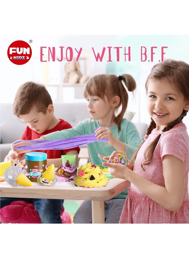 FUN KIDZ 35.16 Fl Oz Butter Slime Pack Funkidz Fluffy Ice Cream Slime Kit For Girls 68 Premade 1040 Ml Slime Toys Birthday Gifts Party Favor For Kids Age 612 - Image 4