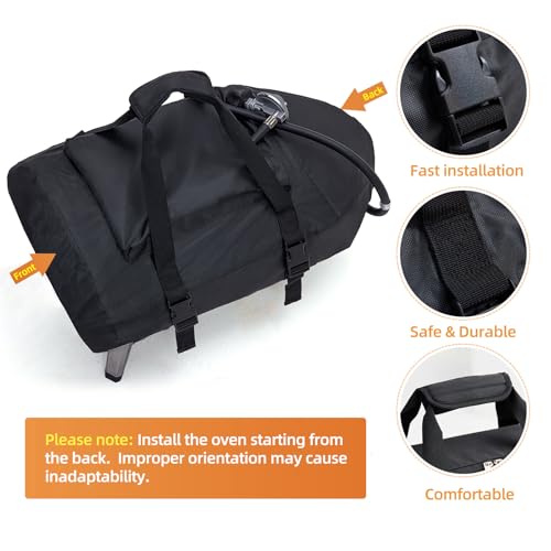 NOELIFE Pizza Oven Cover for Ooni Koda 16, Accessories for Ooni 16, Waterproof Pizza Maker Carry Cover with Top Pocket for Attachments, with Straps in the Bottom for Fixation (Oven Not Included) - Image 4