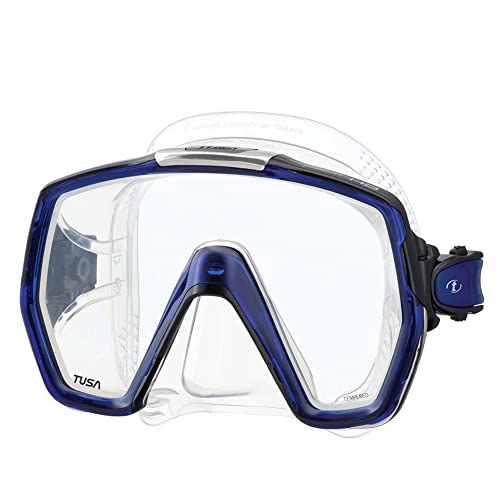 TUSA M-1001 Freedom HD Scuba Diving Mask, Cobalt Blue - Image 1