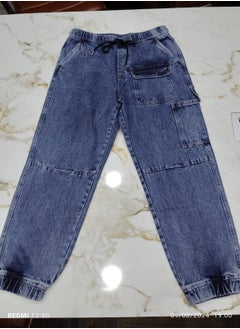 Hubberholme Men's Indigo Jogger Jeans - Loose Fit and Modern Design  - Image 1