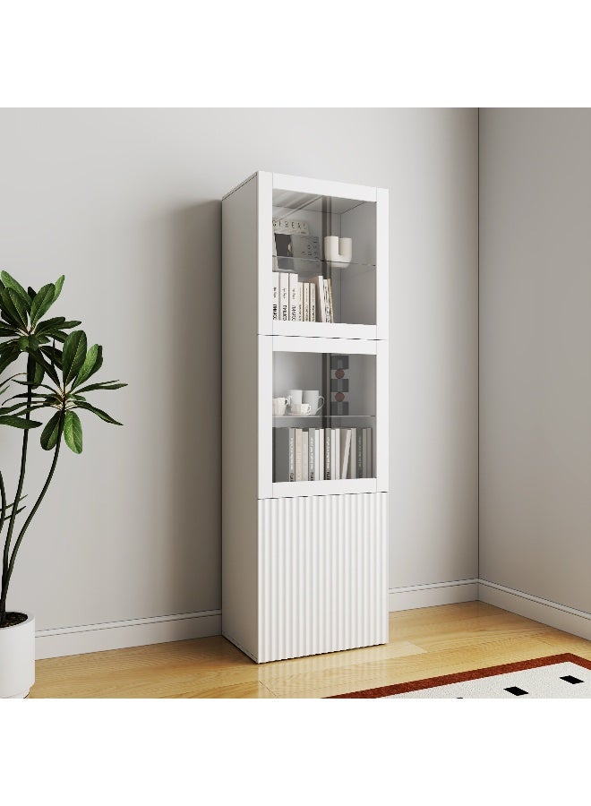 Home Box Riva White Display Cabinet for Home - Image 1