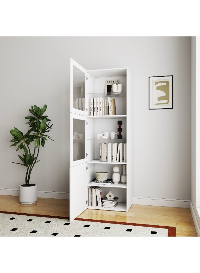 Home Box Riva White Display Cabinet for Home - Image 2