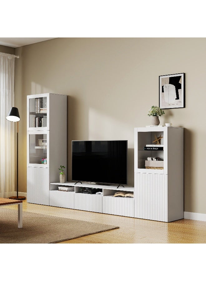 Home Box Riva White Display Cabinet for Home - Image 3