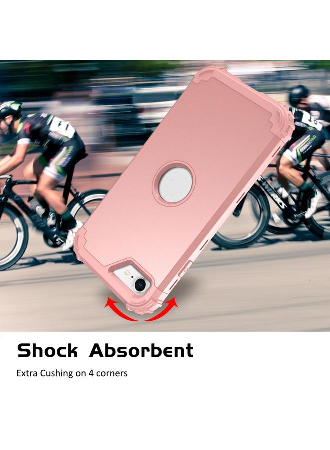 S-TOP Case For iPhone SE 2022 / SE 2020 Silicone + PC Three-piece Anti-drop Mobile Phone Protection Back Cover - Image 5