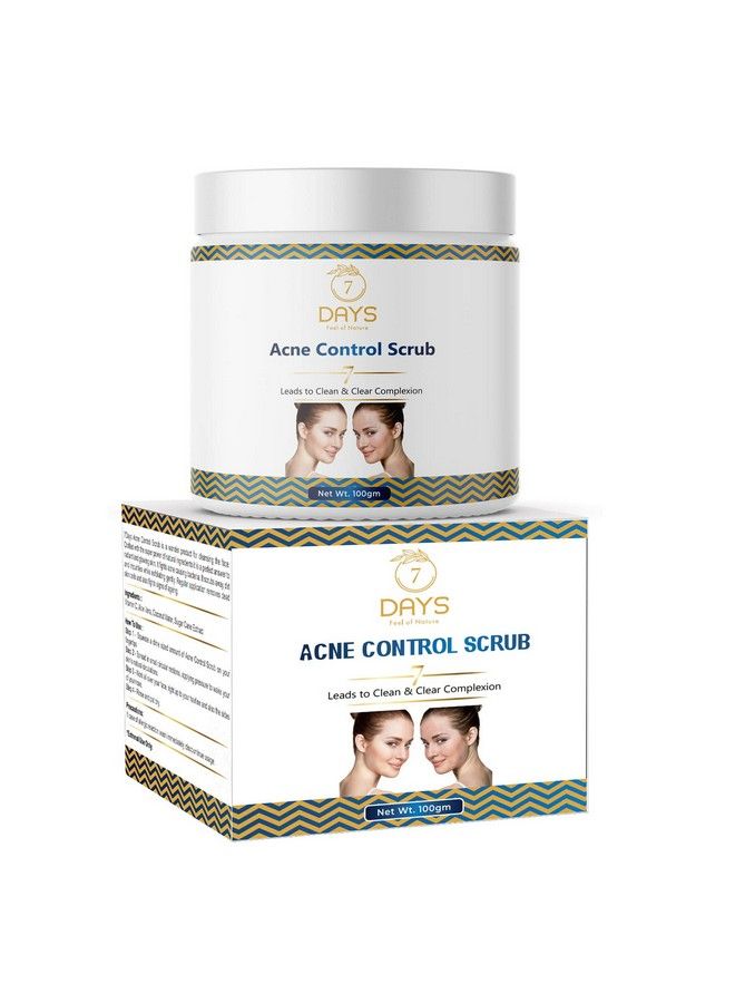 7 Days Antiacne Cappuccino Face Scrub With Coffee & Vitamin E ; Kills 99.9% Acne Causing Germs ; Exfoliates Reduces Pimples & Controls Excess Oil For Soft & Smooth Skin ; For Women & Men (100 Gm) - Image 1