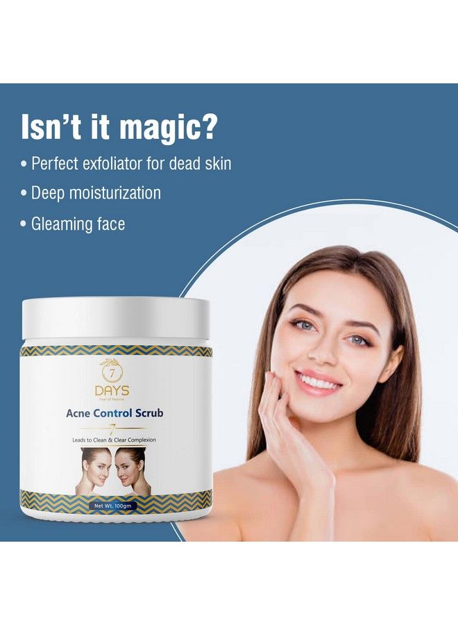 7 Days Antiacne Cappuccino Face Scrub With Coffee & Vitamin E ; Kills 99.9% Acne Causing Germs ; Exfoliates Reduces Pimples & Controls Excess Oil For Soft & Smooth Skin ; For Women & Men (100 Gm) - Image 4
