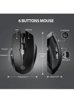 A1 Wireless Mouse – Rechargeable, Silent Click, Ergonomic Design, 2.4G/ Bluetooth Dual Mode (Optional), Adjustable DPI, Portable Optical Mouse for Laptop, PC, Mac, Office & Gaming - pzsku/ZA9CFA7A91495866E84BFZ/45/_/1723014057/b8330e30-54ad-4c8e-a5ee-5532ae096e2b