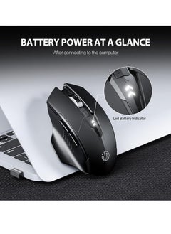 A1 Wireless Mouse – Rechargeable, Silent Click, Ergonomic Design, 2.4G/ Bluetooth Dual Mode (Optional), Adjustable DPI, Portable Optical Mouse for Laptop, PC, Mac, Office & Gaming - pzsku/ZA9CFA7A91495866E84BFZ/45/_/1723014131/5c1b3ead-9a75-4d60-8fa5-662e90998f41