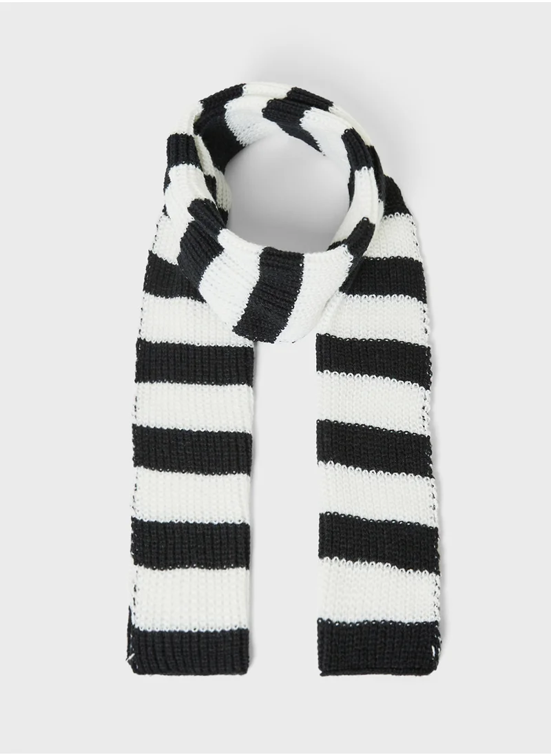 جينجر Striped Winter Scarf