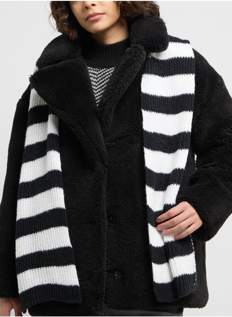 Ginger Striped Winter Scarf  - Image 4