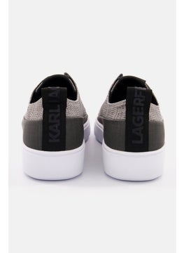 Karl Lagerfeld Men Lace Up Canvas Casual Shoes, Grey  - Image 3