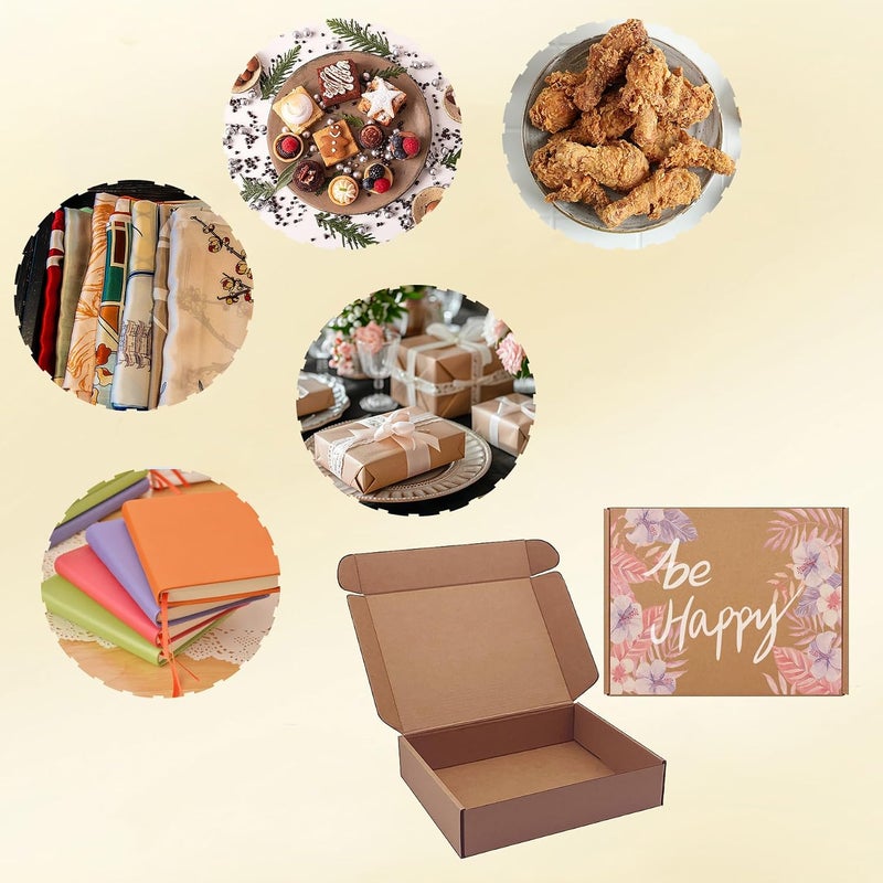 KIAECHWU Shipping Boxes 9x7x2 inch 25 Pack,Brown Corrugated Boxes Mailer Packaging for Mailing Small Business，E-Commerce Gift Boxes for Wrapping Present Moving Storage Heavy Duty Recycled Cardboard Boxes - Image 5