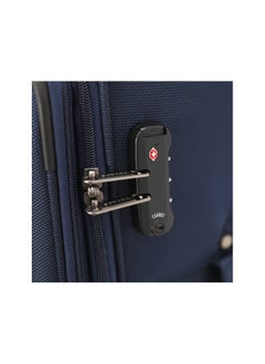 SONADA Softside Luggage Spinner Trolley Bag 3 Pieces Set,Navy (S-20",M-24",L-28")  - Image 3
