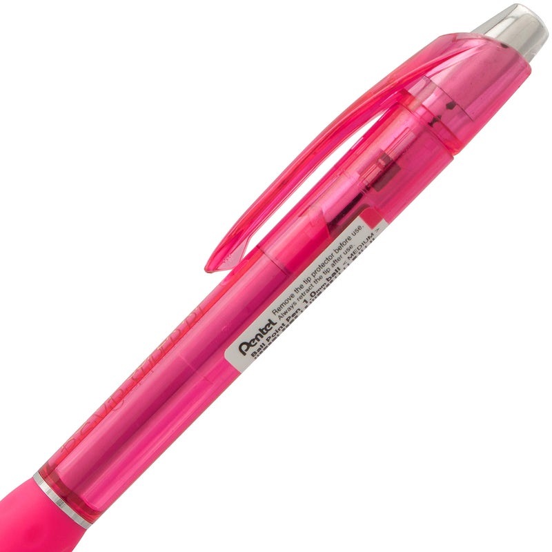 Pentel قلم حبر جاف بنتل RSVP سوبر RT، (1.0 مم) خط متوسط، حبر وردي، عبوة من 2 (BX480BP2P) - Image 3