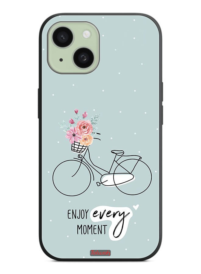 Tolwak Apple iPhone 15 Plus Protective Case Cover Enjoy Every Moment - Image 2