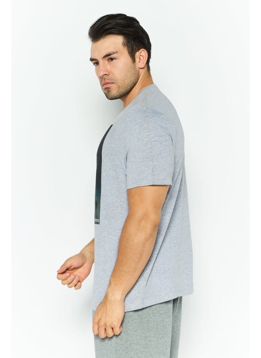 SKECHERS - Men Sportswear Fit Short Sleeves Outdoor T-Shirt, Grey - Image 1