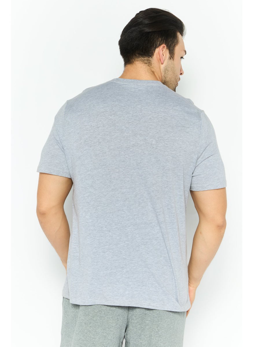 SKECHERS - Men Sportswear Fit Short Sleeves Outdoor T-Shirt, Grey - Image 1