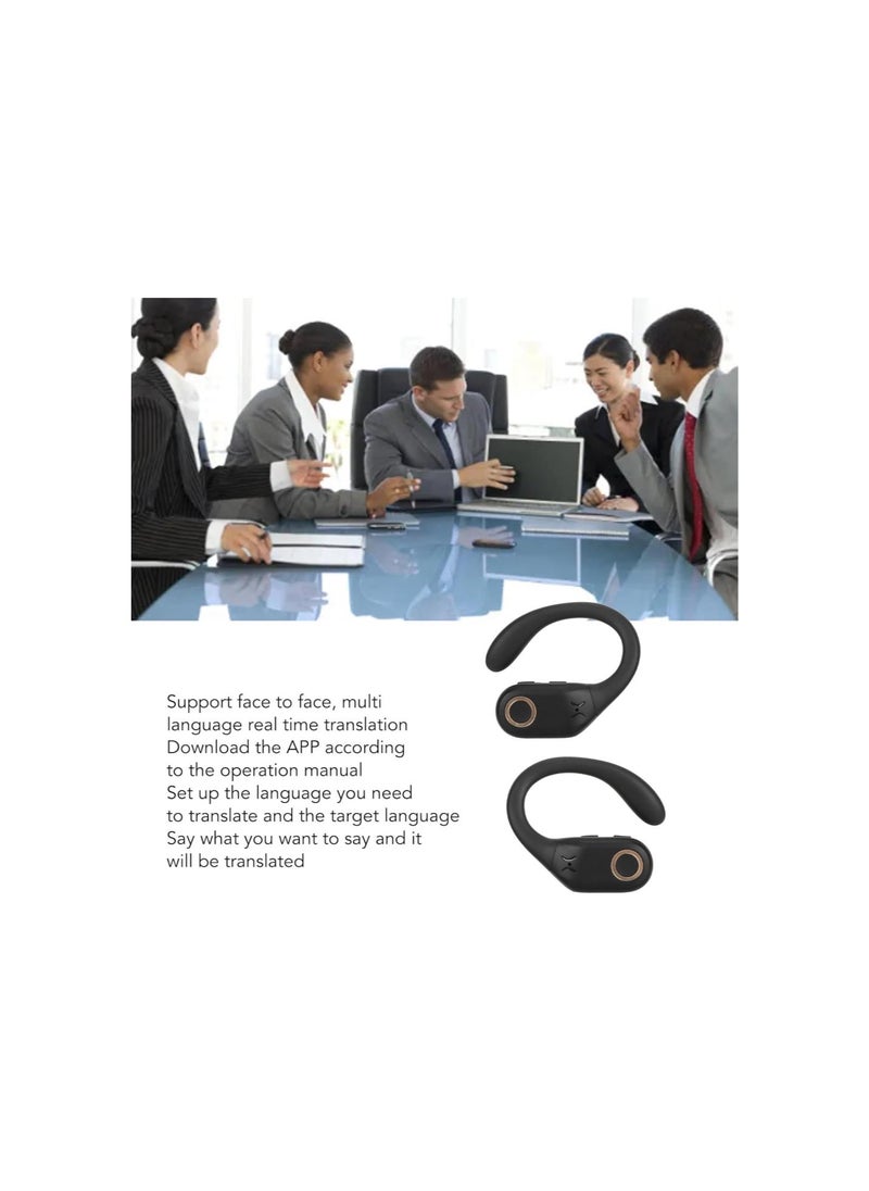 Language Translator Earbuds, Bluetooth 5.3 Simultaneous Translation Device, 74 Languages 70 Accents Online Voice Translator with APP, with Charging Case, for iOS Android
