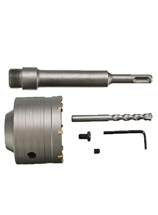 Digital Craft Air Conditioner Punch Reamer SDS Plus Shank Hole Saw Cutter Concrete Cement Stone Wall Hollow Drill Bit with Wrench (65 mm) - Image 3
