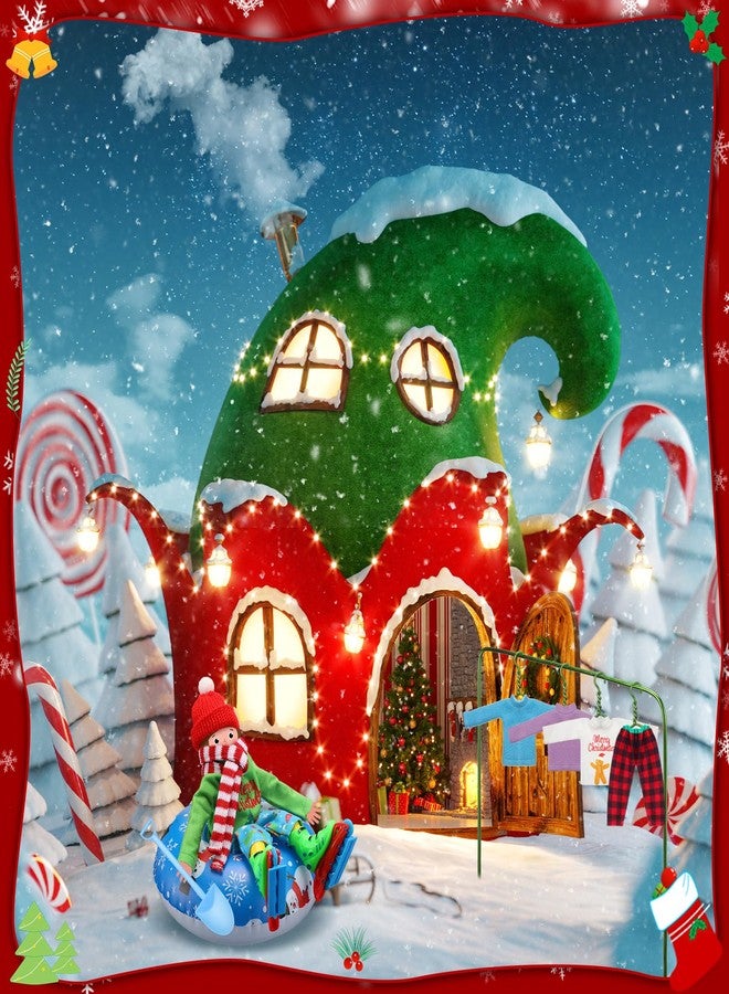 Cutecrop 15 Pcs Christmas Doll Accessories Set Include Costume Swing Spade Scarf Glasses Skating Shoes Socks Hammock Red Hat PVC Swim Ring for Xmas Dolls(Cute) - Image 5