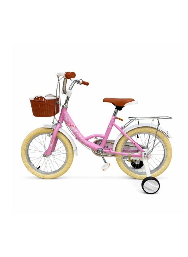 رانر بنات رنر بيرل 16 بوصة مع عجلات مساعدة، سلة أمامية وحامل خلفي - Image 5