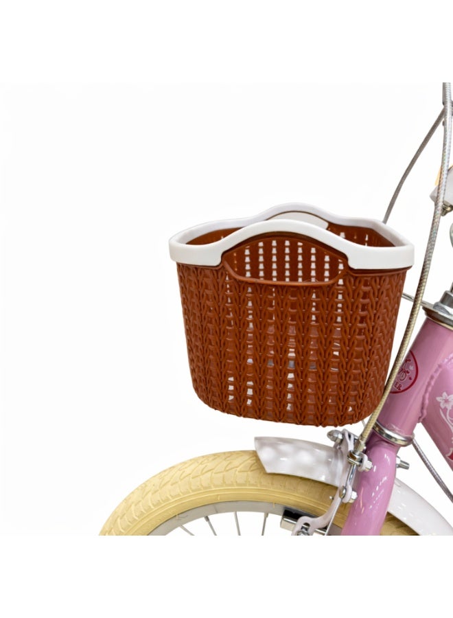 رانر بنات رنر بيرل 16 بوصة مع عجلات مساعدة، سلة أمامية وحامل خلفي - Image 3