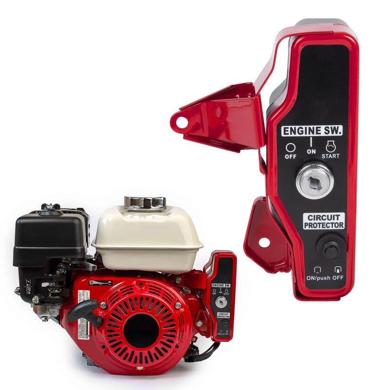 RANSOTO Electric Start Motor Kit Flywheel Ignition Switch Kit Compatible with Honda GX160 GX200&More 2~3KW 5.5HP 6.5HP 4 Stroke Engines 212cc Non hemi Engine - Image 2
