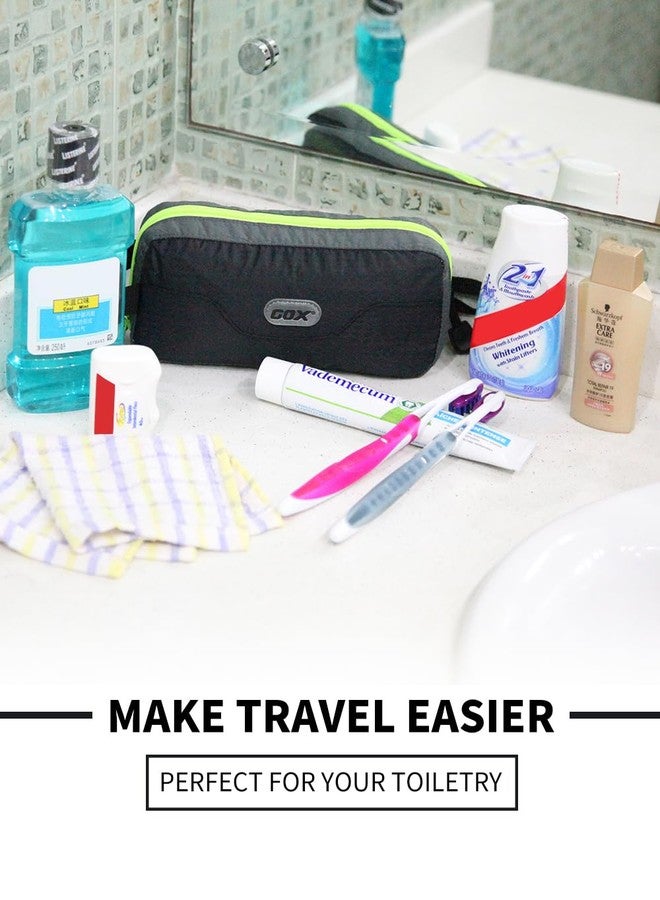 GOX Travel Toiletry Bag,Dopp Kit Case,Ultra-Light Cosmetics Bag Makeup Organizer(Black) - Image 2