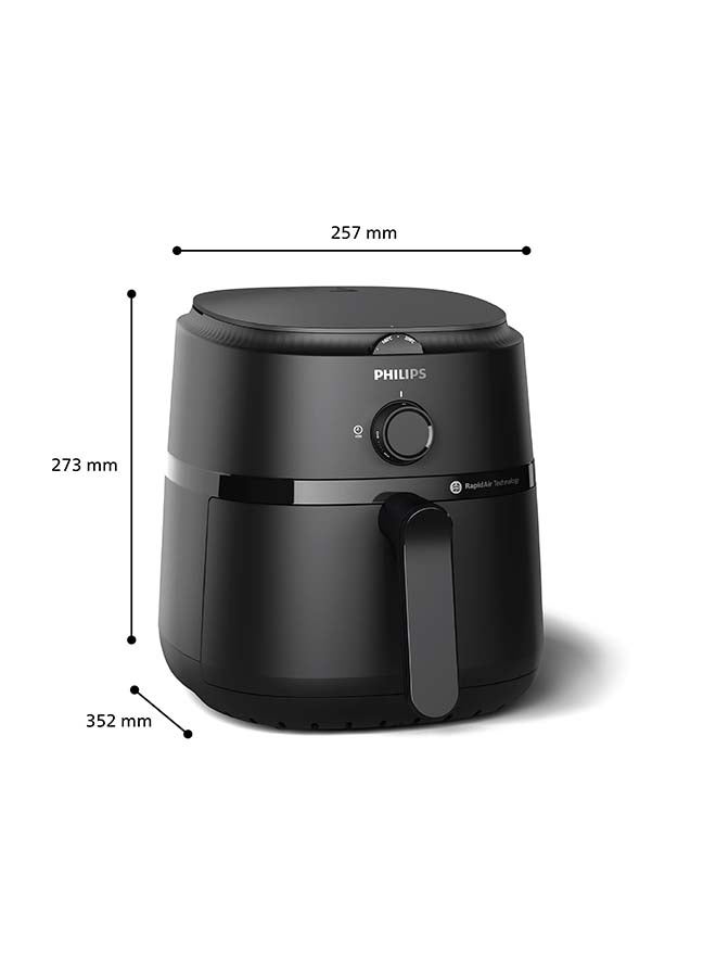 Philips Airfryer Compact - Analogue, 12 Cooking Functions, Rapid Air Technology, 3.2 L 1300 W NA110/09 Black - Image 3