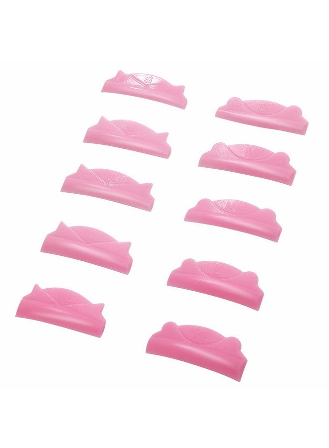 ICONSIAM Lash Lift Pad Selfsticky Shield Glueless Perm Rod On Eyelids Lamilami Eyelash Lifting Roller Pads 5 Size Natural C Curl Perming Lamination Guards Lovely Pink Cat Eyecatching Shields  - Image 3