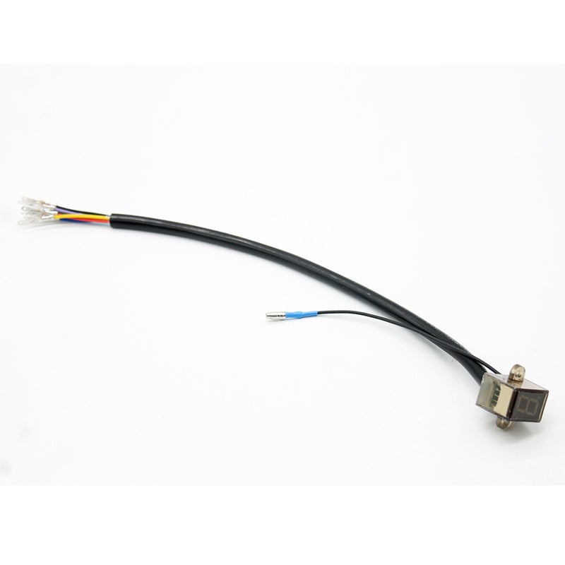 12V Digital Motorcycle 0-6 Gear Indicator Water-resistant Lever Sensor Temperature Resistance - Light (Black) - Image 1