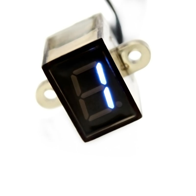 12V Digital Motorcycle 0-6 Gear Indicator Water-resistant Lever Sensor Temperature Resistance - Light (Black) - Image 3