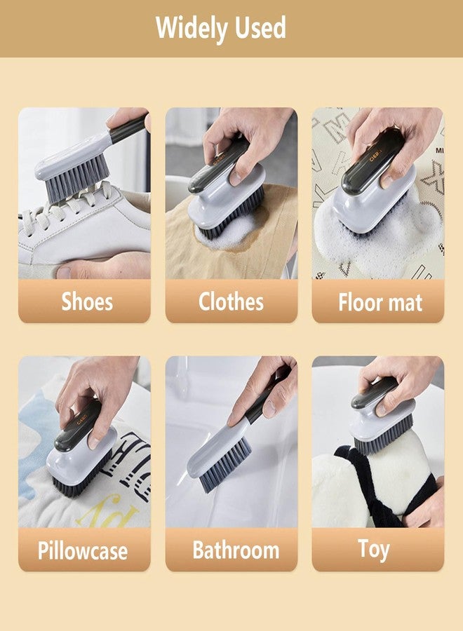 Selaurel Laundry Stain Brush Household Scrub Brush Laundry Brush for Stain Removal,Soft Bristle Brush 2 Pack Stain Brush for Clothes Scrubbing Bathroom Cleaning Brush,Easy to Hold - Image 4