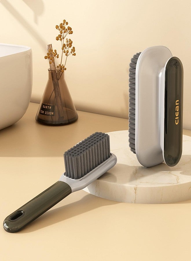 Selaurel Laundry Stain Brush Household Scrub Brush Laundry Brush for Stain Removal,Soft Bristle Brush 2 Pack Stain Brush for Clothes Scrubbing Bathroom Cleaning Brush,Easy to Hold - Image 2