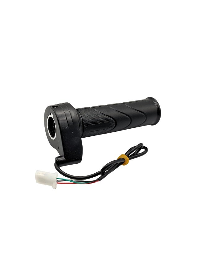 Fukukawa Electric Scooter Throttle Grip 3 Wire Twist Accelerator Universal Right Handle for E Bike Scooter Anti Slip Rubber Plug and Play Black - Image 3