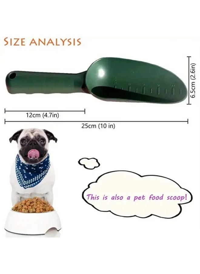 Green 5PCS Garden Shovel Hand Trowels for Planting Digging Transplanting Soil Beach Sand - Image 4