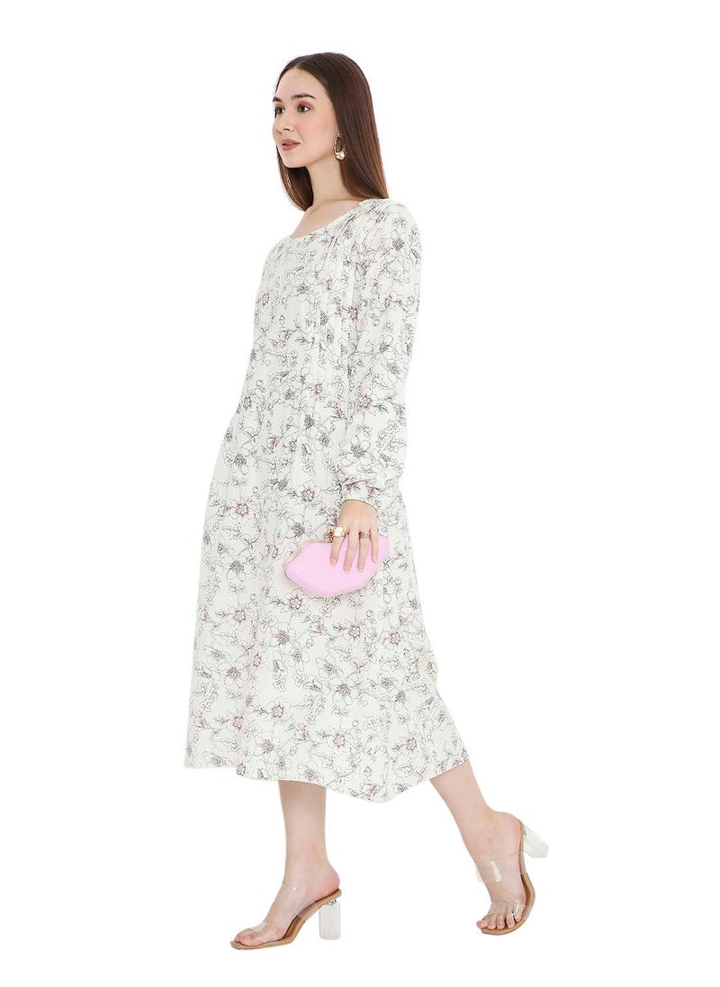 HANA & SARA UNIQUE PRINTED SHORT FARASHA MODEST WEAR ARABIC KAFTAN JALABIYA DRESS  - Image 5